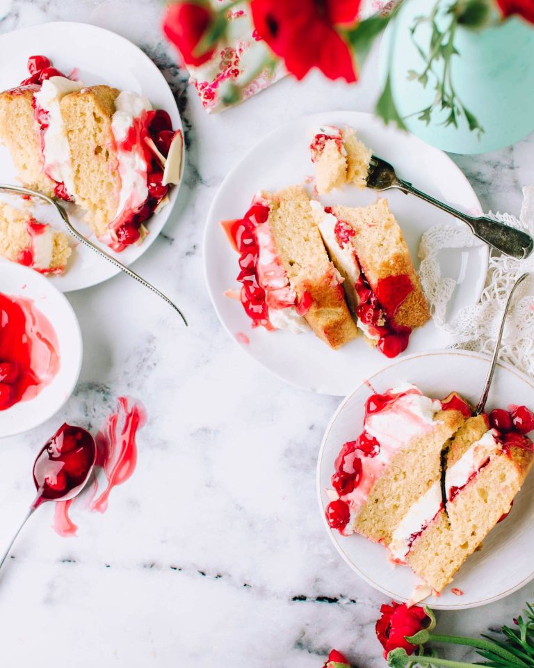 Fresh & Fluffy with Slice of Cherry Tart